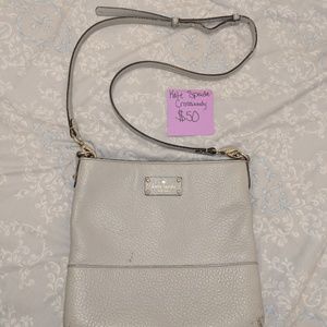 Gray Kate Spade Bay Street Cora Crossbody Purse